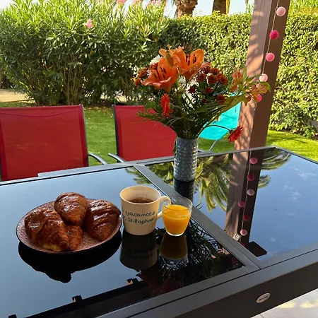 Апартаменты Rez De Jardin Cap Esterel Renove Et Climatise Сен-Рафаэль